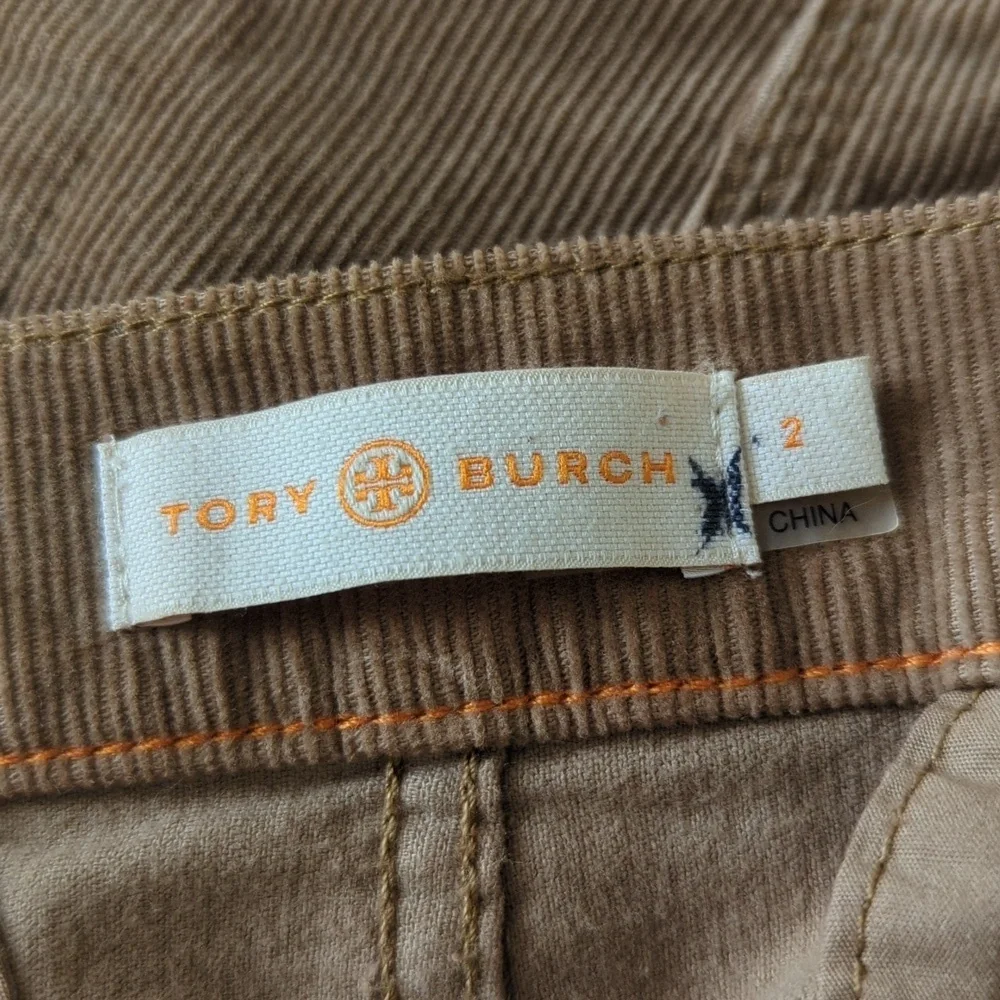 Tory Burch Lucitano Oatmeal Corduroy Skirt